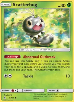 Pokémon-Karte Scatterbug 005/131