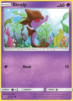 Pokémon-Karte Skrelp 052/131