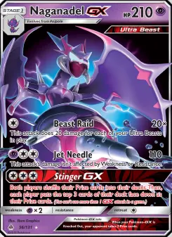 Pokémon-Karte Naganadel GX 056/131