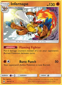 Pokémon-Karte Infernape 059/131