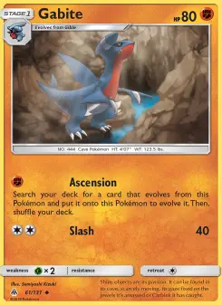 Pokémon-Karte Gabite 061/131