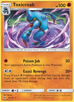 Pokémon-Karte Toxicroak 064/131