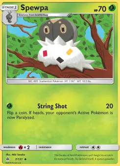 Pokémon-Karte Spewpa 007/131