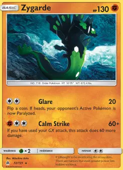 Pokémon-Karte Zygarde 072/131