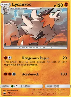 Pokémon-Karte Lycanroc 076/131