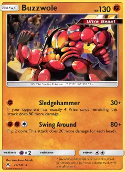 Pokémon-Karte Buzzwole 077/131