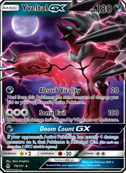 Pokémon-Karte Yveltal GX 079/131