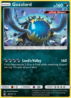 Pokémon-Karte Guzzlord 080/131