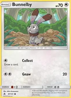 Pokémon-Karte Bunnelby 097/131