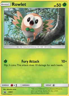 Pokémon-Karte Rowlet SM01