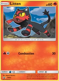 Pokémon-Karte Litten SM02