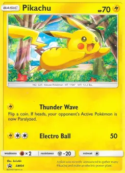 Pokémon-Karte Pikachu SM04