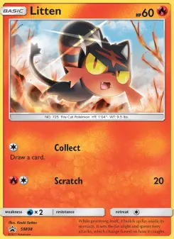 Pokémon-Karte Litten SM08
