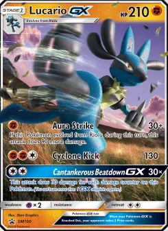 Pokémon-Karte Lucario GX SM100