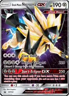 Pokémon-Karte Dusk Mane Necrozma GX SM102