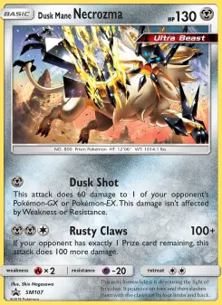 Pokémon-Karte Dusk Mane Necrozma SM107