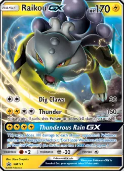 Pokémon-Karte Raikou GX SM121