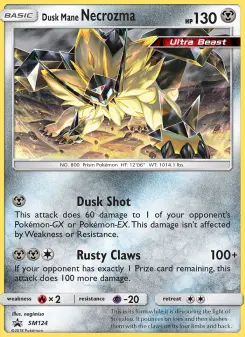 Pokémon-Karte Dusk Mane Necrozma SM124