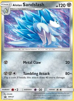Pokémon-Karte Alolan Sandslash SM127