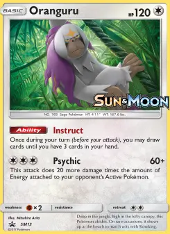 Pokémon-Karte Oranguru SM13