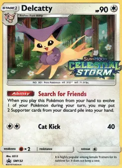 Pokémon-Karte Delcatty SM132