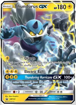 Pokémon-Karte Thundurus GX SM133