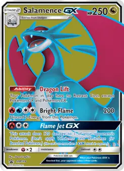 Pokémon-Karte Salamence GX SM139