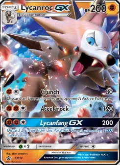 Pokémon-Karte Lycanroc GX SM14