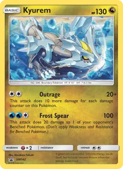 Pokémon-Karte Kyurem SM142