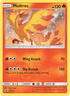 Pokémon-Karte Moltres SM143