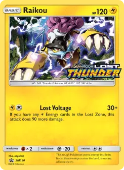 Pokémon-Karte Raikou SM150