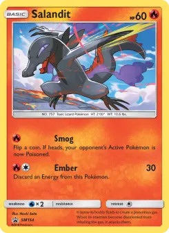 Pokémon-Karte Salandit SM154