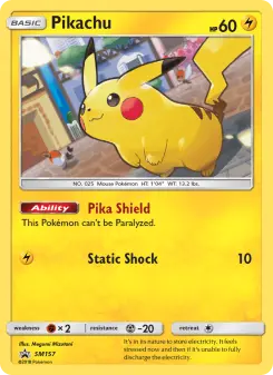 Pokémon-Karte Pikachu SM157