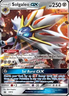 Pokémon-Karte Solgaleo GX SM16