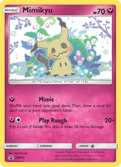 Pokémon-Karte Mimikyu SM163