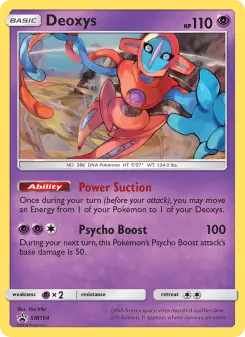 Pokémon-Karte Deoxys SM164