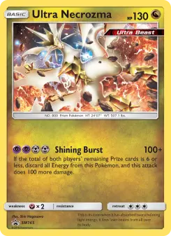 Pokémon-Karte Ultra Necrozma SM165