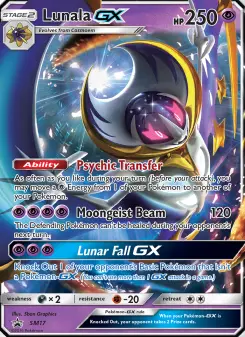 Pokémon-Karte Lunala GX SM17
