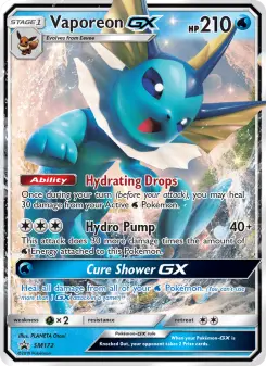 Pokémon-Karte Vaporeon GX SM172