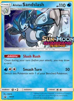 Pokémon-Karte Alolan Sandslash SM18