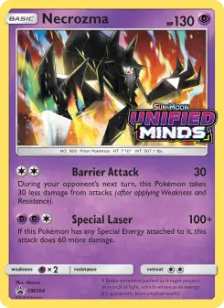 Pokémon-Karte Necrozma SM204