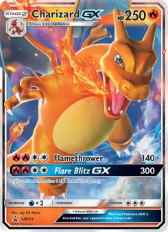 Pokémon-Karte Charizard GX SM211