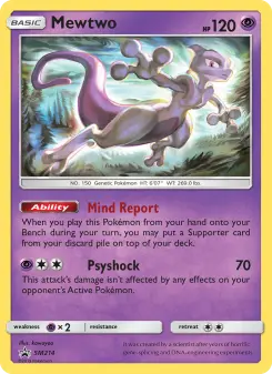 Pokémon-Karte Mewtwo SM214