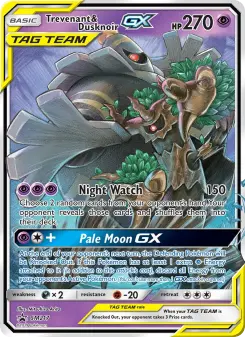 Pokémon-Karte Trevenant & Dusknoir GX SM217