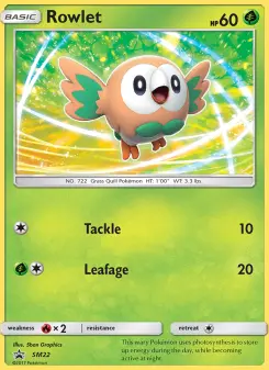 Pokémon-Karte Rowlet SM22