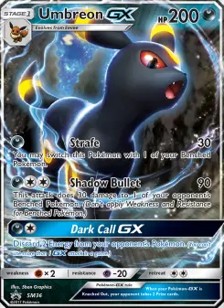 Pokémon-Karte Umbreon GX SM36