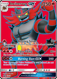 Pokémon-Karte Incineroar GX SM38