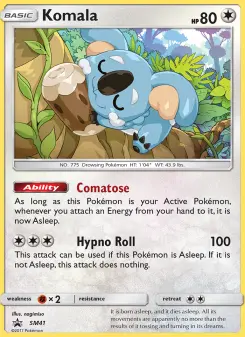 Pokémon-Karte Komala SM41