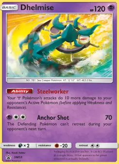 Pokémon-Karte Dhelmise SM53