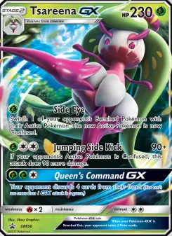 Pokémon-Karte Tsareena GX SM56